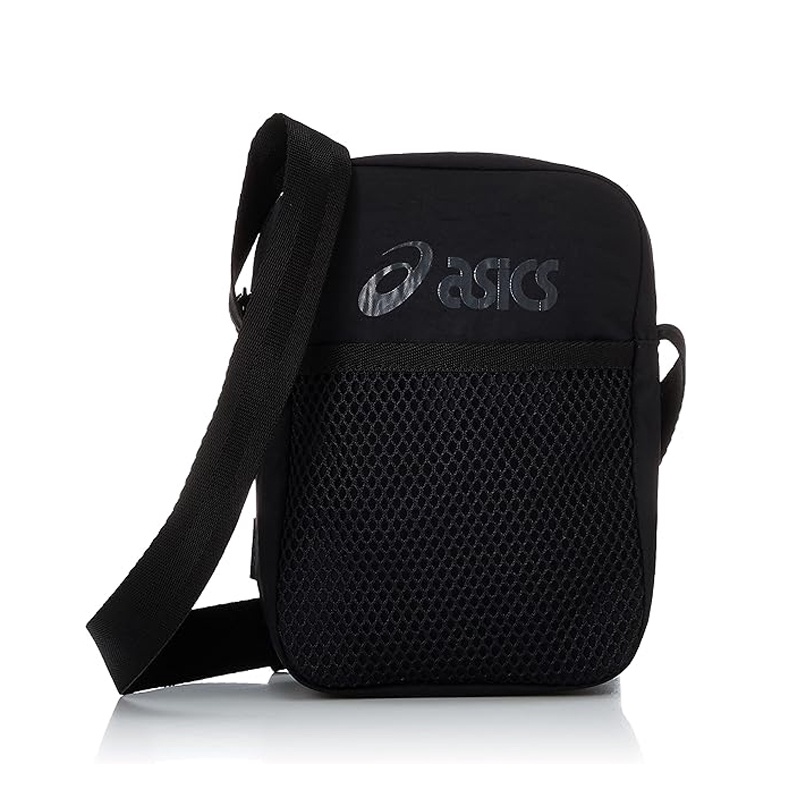 Jual Tas Sneakers Asics Mens Shoulder Bag Black Original 3203A025 - hoopspoint.com