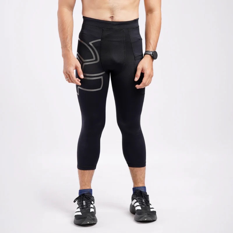 Jual Celana Lari Tiento Baselayer Prime Legging 3\4 Black Original 34P-Prime-Men-Black - hoopspoint.com