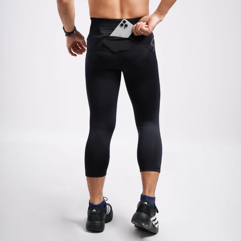 Jual Celana Lari Tiento Baselayer Prime Legging 3\4 Black Original 34P-Prime-Men-Black - hoopspoint.com