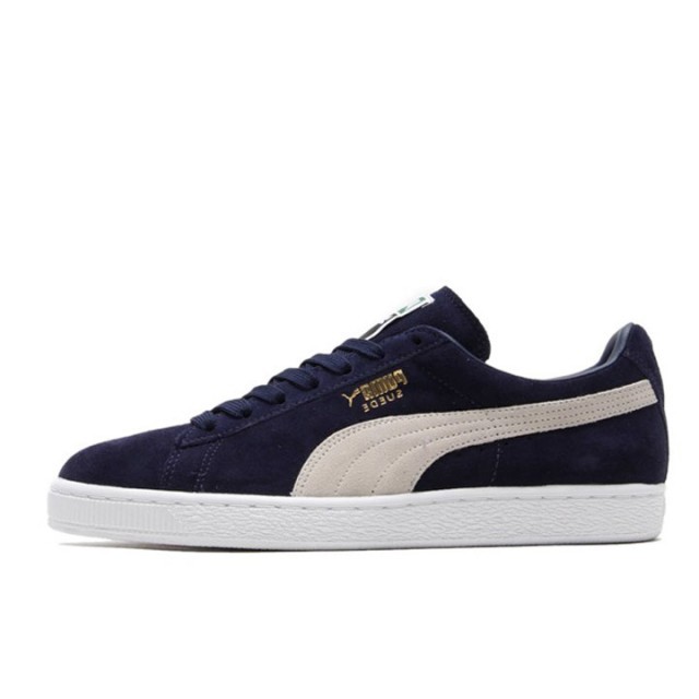 Beli Sepatu Sneakers Puma Suede Classic White Navy Original 356568-51