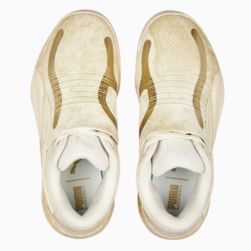 Jual Sepatu Basket Puma Rise Nitro Nephrite Metallic Gold Original 37827901 - hoopspoint.com