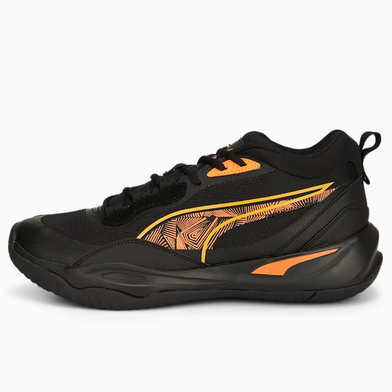 Jual Sepatu Basket Puma Playmaker Pro Laser Black Orange Original 37832301 - hoopspoint.com