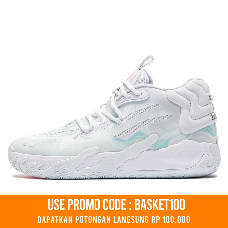 Jual Sepatu Basket Puma Mb.03 Iridescent White Original 37990401 - hoopspoint.com