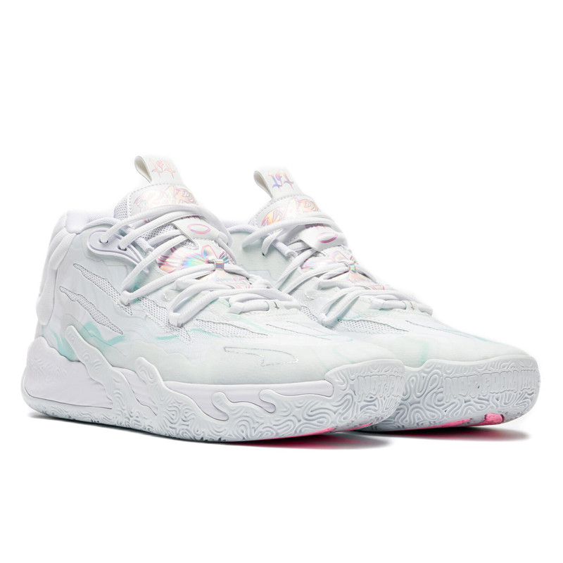 Jual Sepatu Basket Puma Mb.03 Iridescent White Original 37990401 - hoopspoint.com