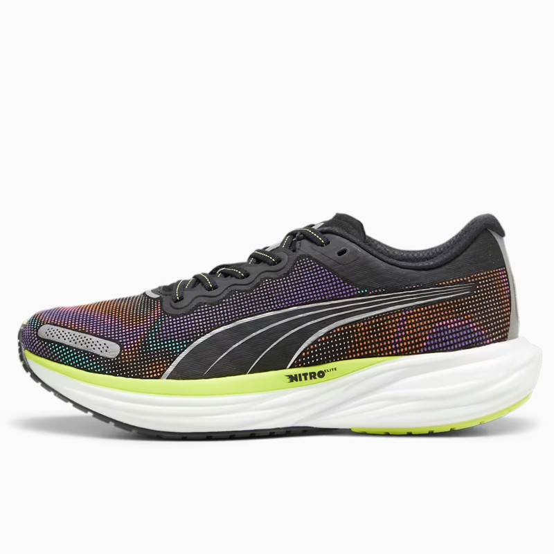 Jual Sepatu Lari Puma Deviate Nitro 2 Psychedelic Rush Black Original 38007601 - hoopspoint.com