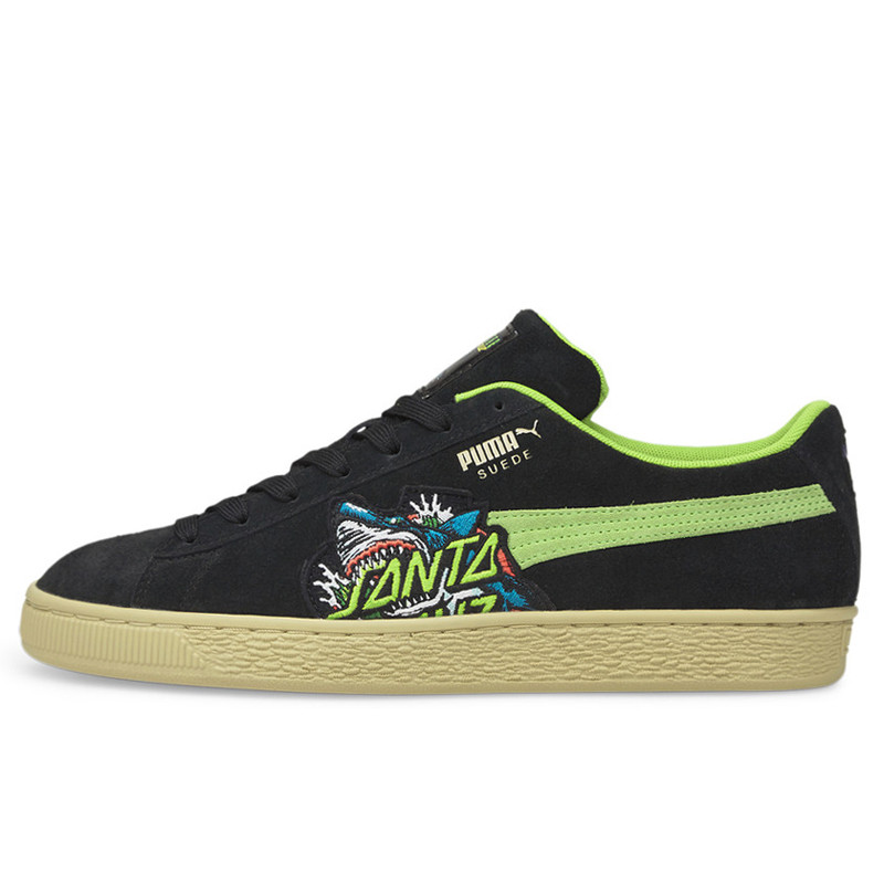 Jual Sepatu Sneakers Puma X Santa Cruz Suede Shark Black Green Original 38190501 - hoopspoint.com