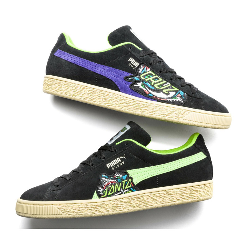 Jual Sepatu Sneakers Puma X Santa Cruz Suede Shark Black Green Original 38190501 - hoopspoint.com