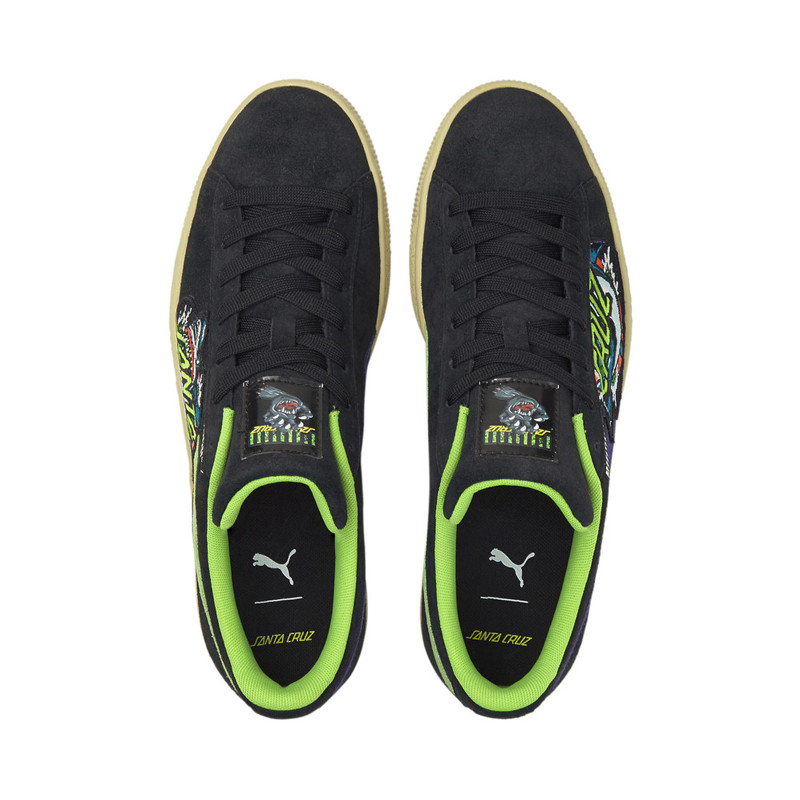 Jual Sepatu Sneakers Puma X Santa Cruz Suede Shark Black Green Original 38190501 - hoopspoint.com