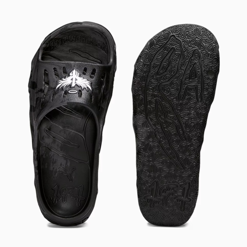 Jual Sandal Basket Puma Mb.03 Slides Black Feather Original 39422303 - hoopspoint.com