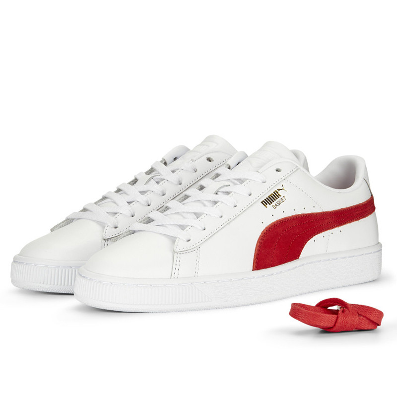 Jual Sepatu Sneakers Puma Basket Og 75Th Anniversary White Red Original 39433801 - hoopspoint.com