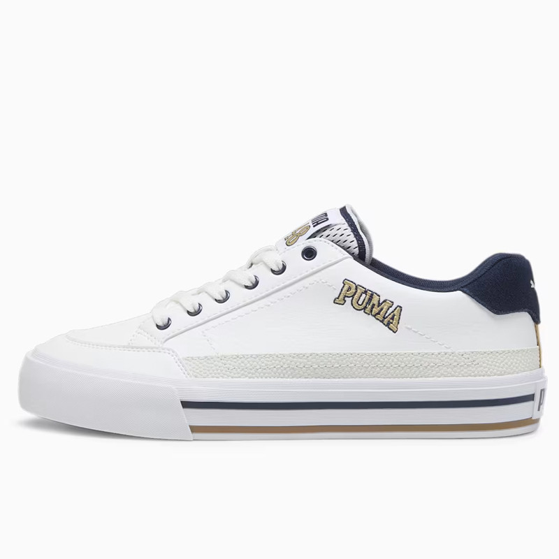 Jual Sepatu Sneakers Puma Court Classic Vulc Retro Club White Original 39508901 - hoopspoint.com