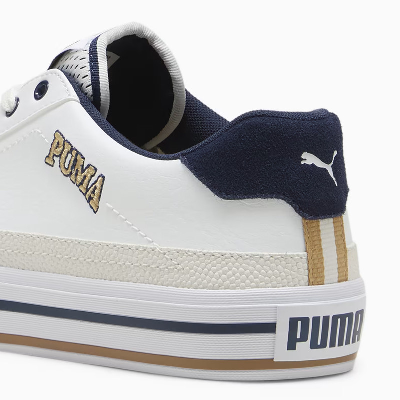 Jual Sepatu Sneakers Puma Court Classic Vulc Retro Club White Original 39508901 - hoopspoint.com