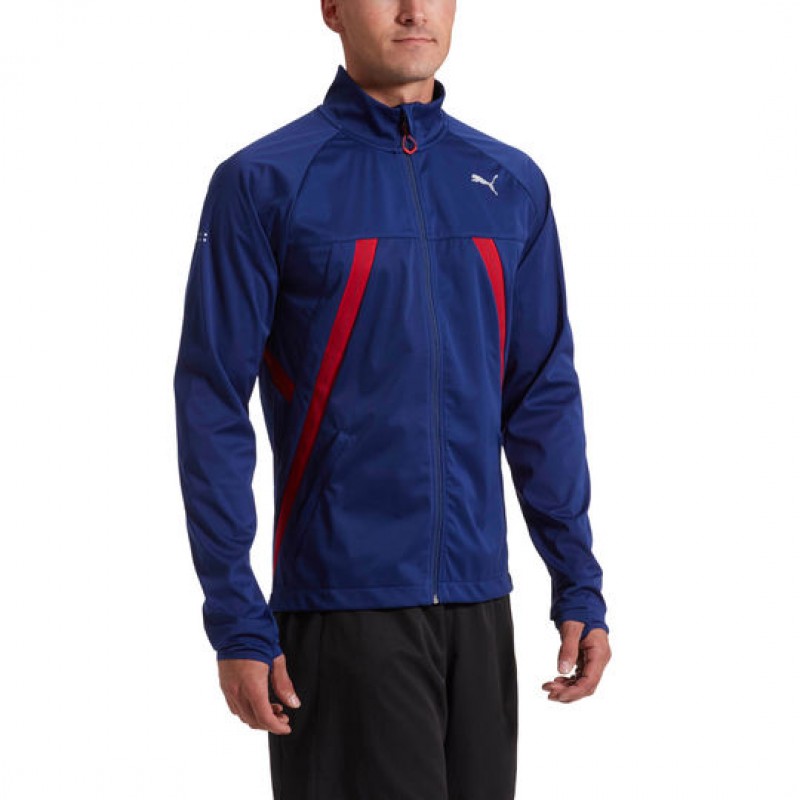 Jual Baju Lari Puma Vent Thermo-R Runner Jacket Blue Original 515578-01 - hoopspoint.com