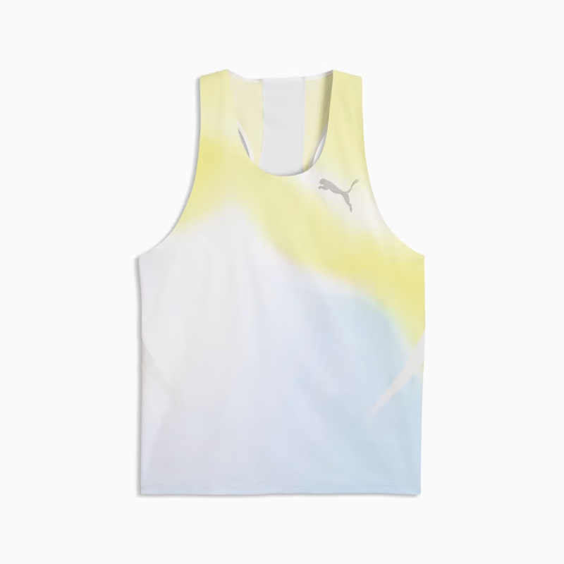 Jual Baju Lari Puma Lightspeed Ultraweave Graphic Running Singlet Men Silver Mist Original 52856442 - hoopspoint.com