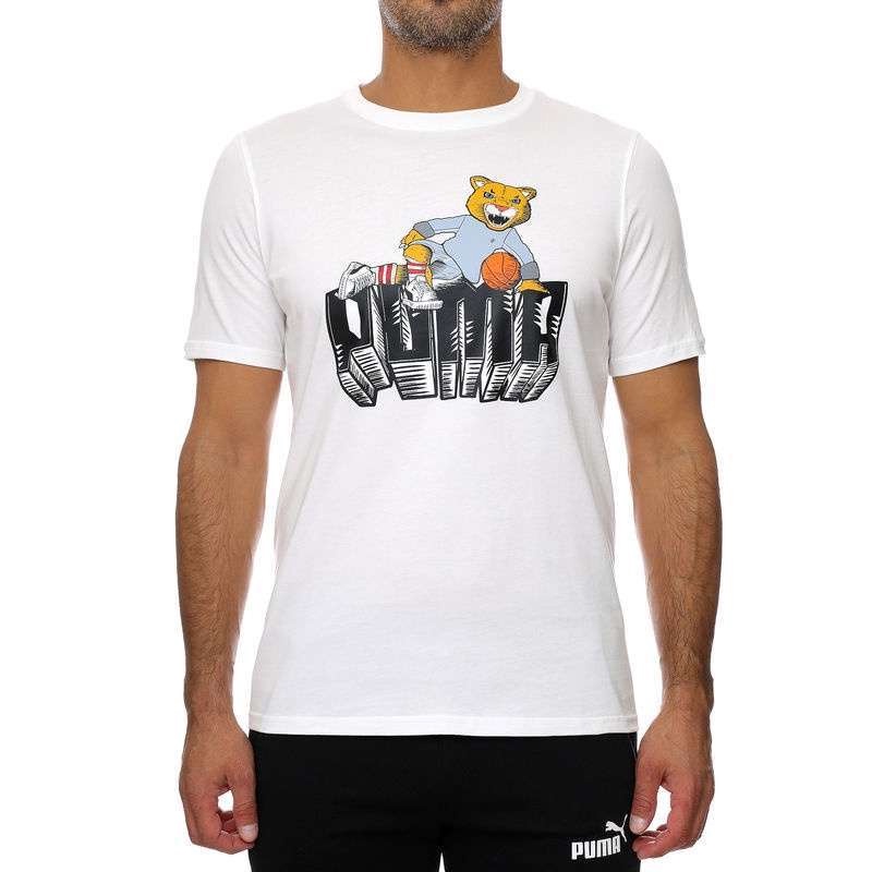 Jual Baju Basket Puma Dylan Ss Tee 1 White Original 53273005 - hoopspoint.com