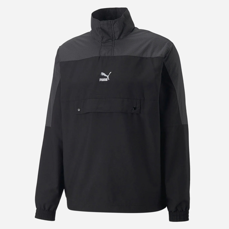 Jual Baju Training Puma Swxp Half-Zip Jacket Black Original 53566401 - hoopspoint.com