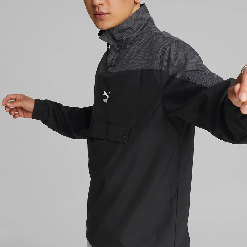 Jual Baju Training Puma Swxp Half-Zip Jacket Black Original 53566401 - hoopspoint.com