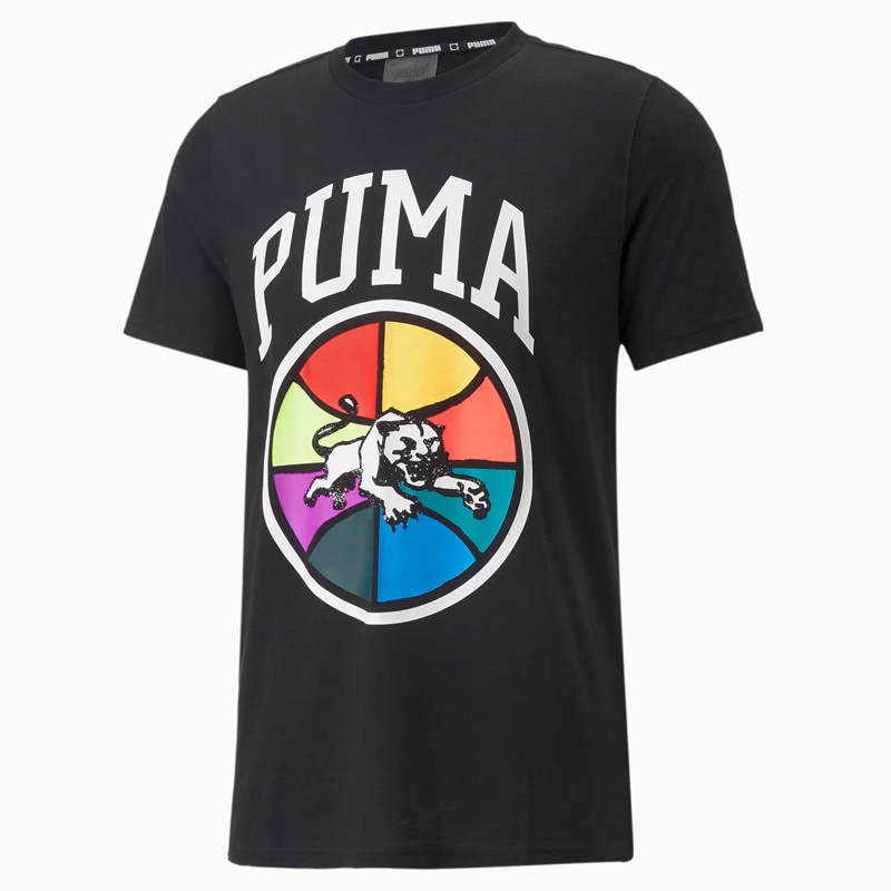 Beli Baju Basket Puma Box Out Short Sleeve Basketball Tee Black Original 53648701