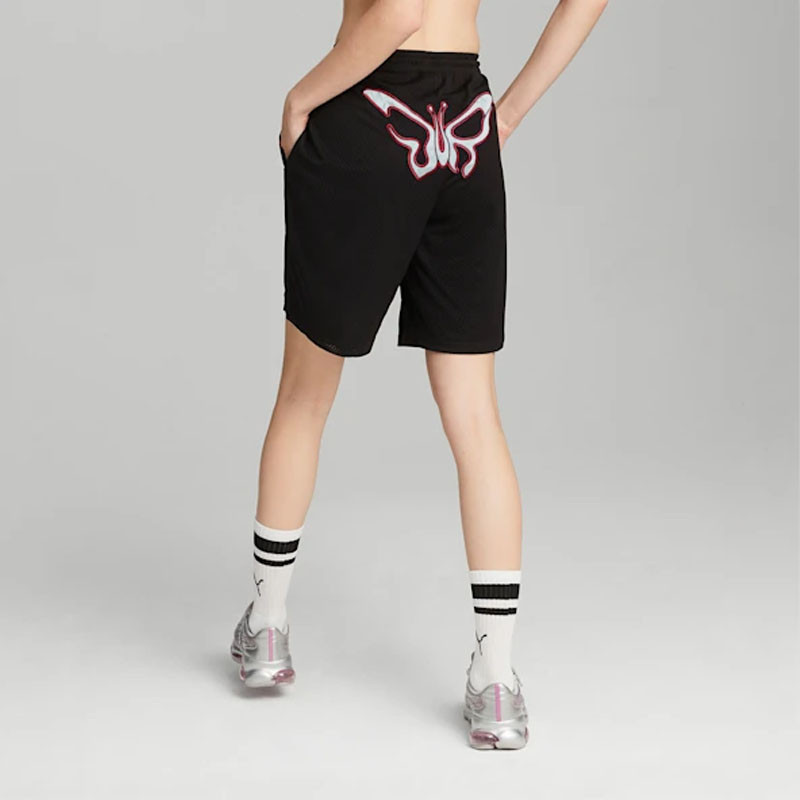 Jual Celana Basket Wanita Puma Wmns X Dua Lipa Basketball Shorts Black Original 536636_01 - www.hoopspoint.com