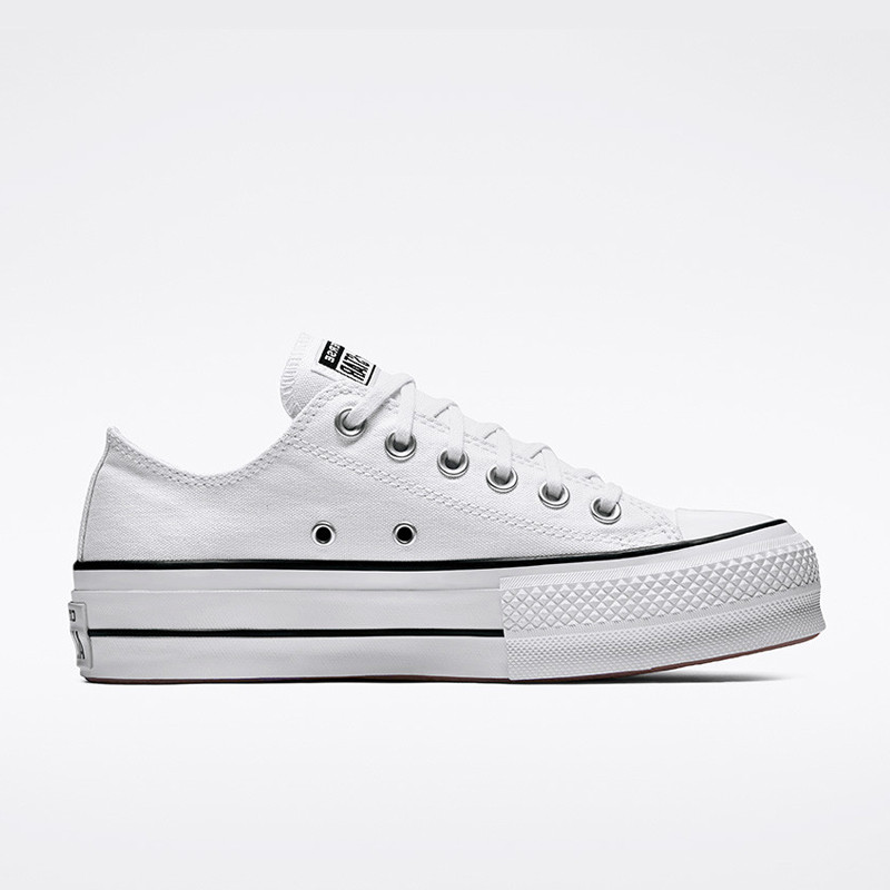 Jual Sepatu Sneakers Wanita Converse Wmns Chuck Taylor All Star Lift White Original 560251C - hoopspoint.com