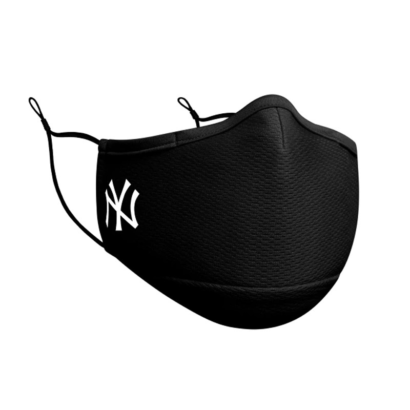 Jual Masker Sneakers New Era New York Yankees Face Mask Black Original 60113286 - hoopspoint.com