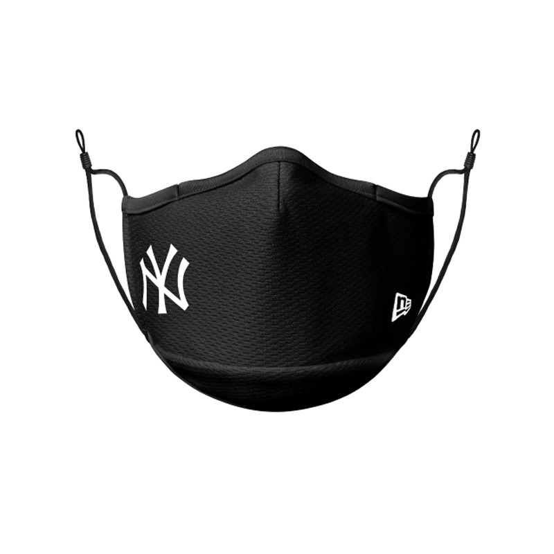 Jual Masker Sneakers New Era New York Yankees Face Mask Black Original 60113286 - hoopspoint.com