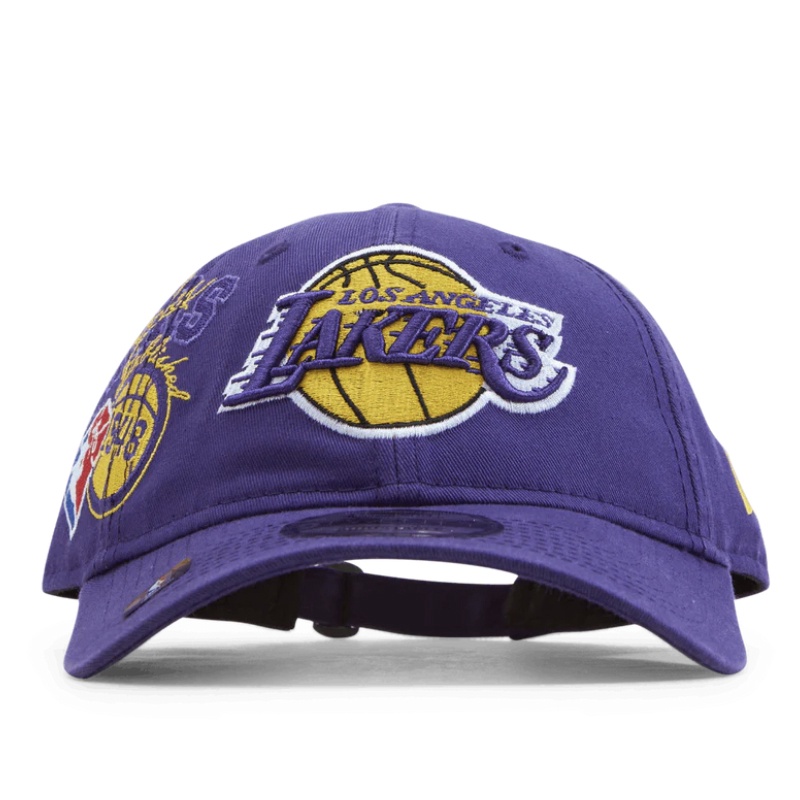 Jual Topi Basket New Era La Lakers Nba21 Back Half 9Twenty Cap Purple Original 60221925 - hoopspoint.com