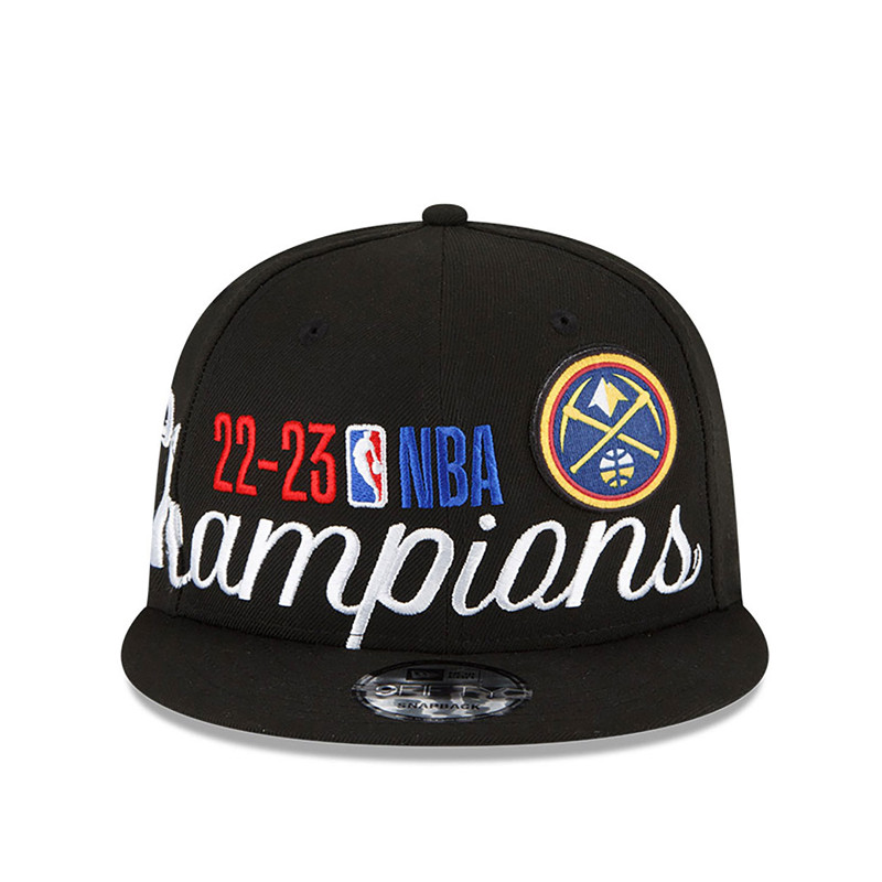 Jual Topi Basket New Era Denver Nuggets Nba 2022-23 Champions 950 Snapback Cap Black Original 60430287 - hoopspoint.com