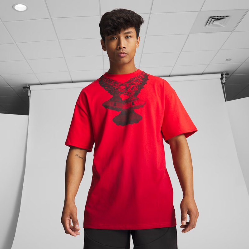 Jual Baju Basket Puma X Lafrancé Tee For All Time Red Original 62283501 - hoopspoint.com