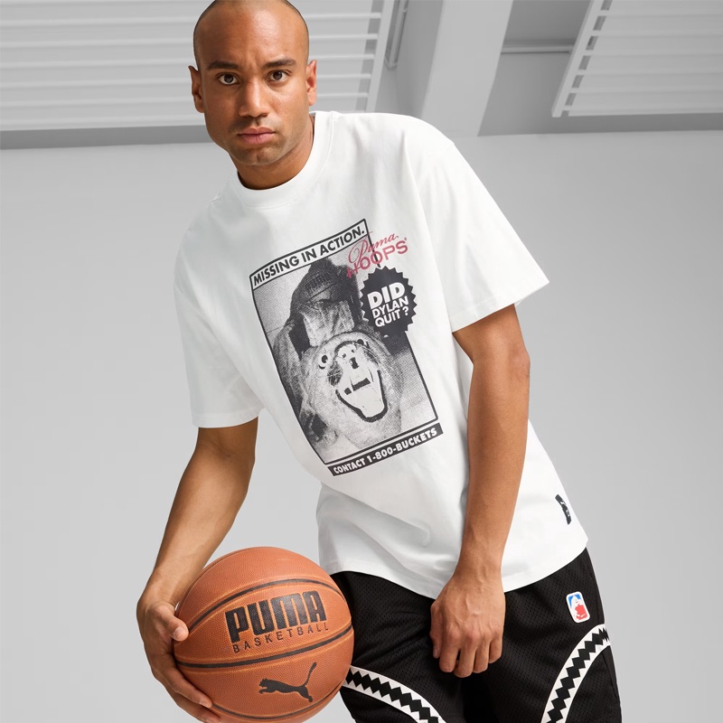 Jual Baju Basket Puma Dylan Got Game Tee White Original 62763901 - hoopspoint.com