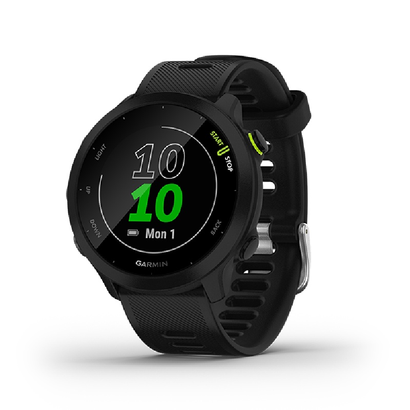 Jual Jam Tangan Lari Pria Garmin Forerunner 55 Black Original 8100021574 - hoopspoint.com