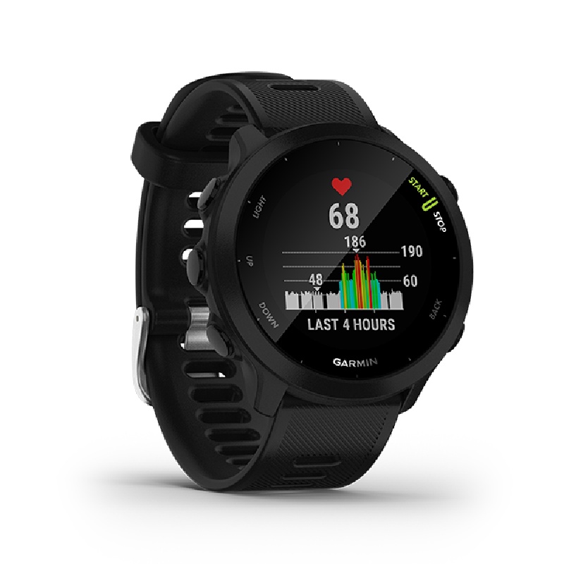 Jual Jam Tangan Lari Pria Garmin Forerunner 55 Black Original 8100021574 - hoopspoint.com