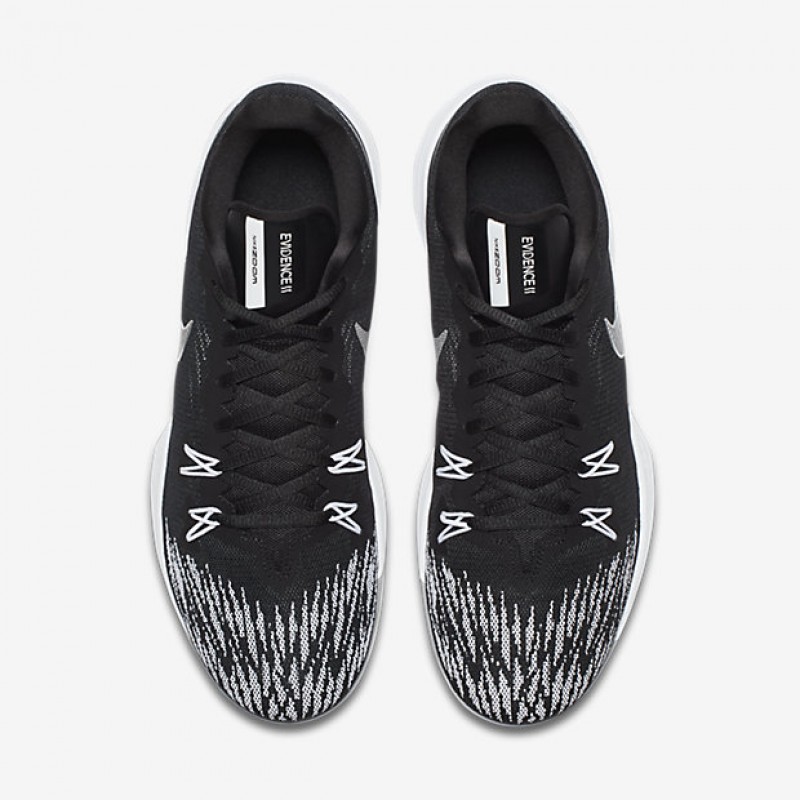 Jual Sepatu Basket Nike Zoom Evidence 2 Black White Original 908976-001 - hoopspoint.com