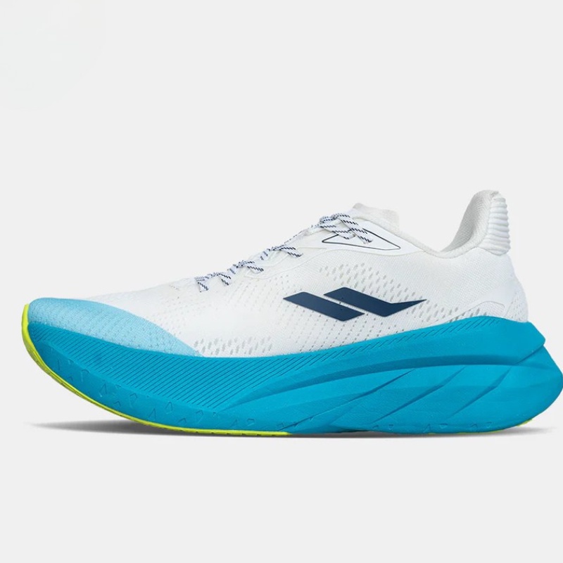 Jual Sepatu Lari Mills Enerstrike Hyper White/Blue/Neon Original 9105607 - hoopspoint.com