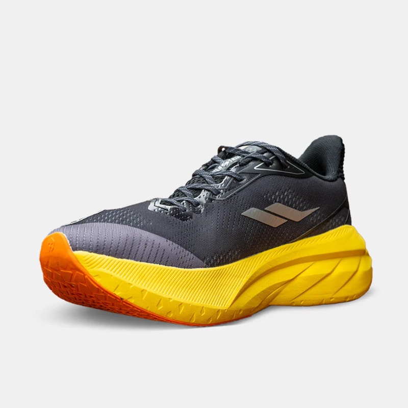 Jual Sepatu Lari Mills Enerstrike Hyper Black - Silver - Yellow Original 9105609 - hoopspoint.com