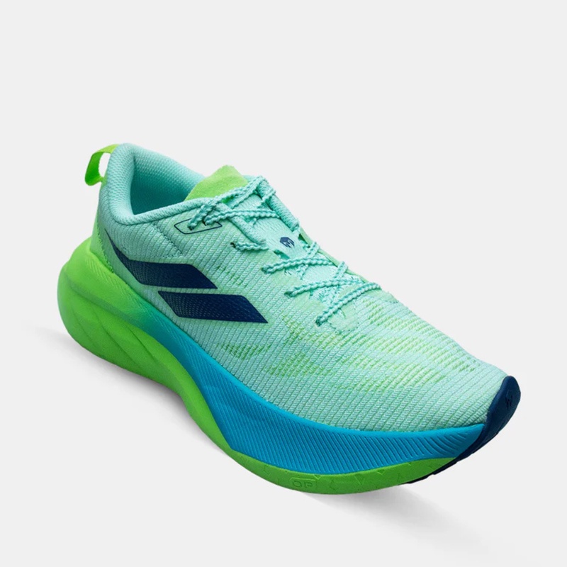 Jual Sepatu Lari Mills Enerstrike Blitz M2 Peel Green - Lime Green - Capri Blue Original 9107102 - hoopspoint.com