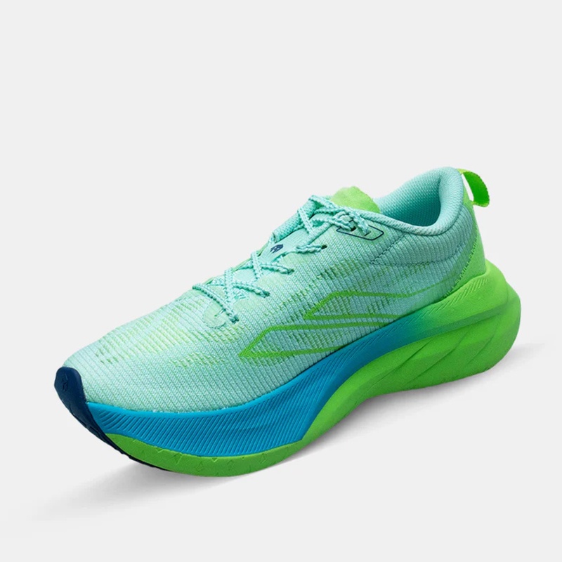 Jual Sepatu Lari Mills Enerstrike Blitz M2 Peel Green - Lime Green - Capri Blue Original 9107102 - hoopspoint.com