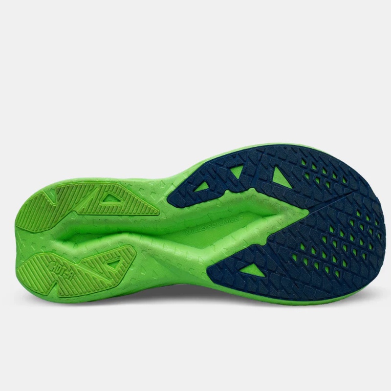 Jual Sepatu Lari Mills Enerstrike Blitz M2 Peel Green - Lime Green - Capri Blue Original 9107102 - hoopspoint.com