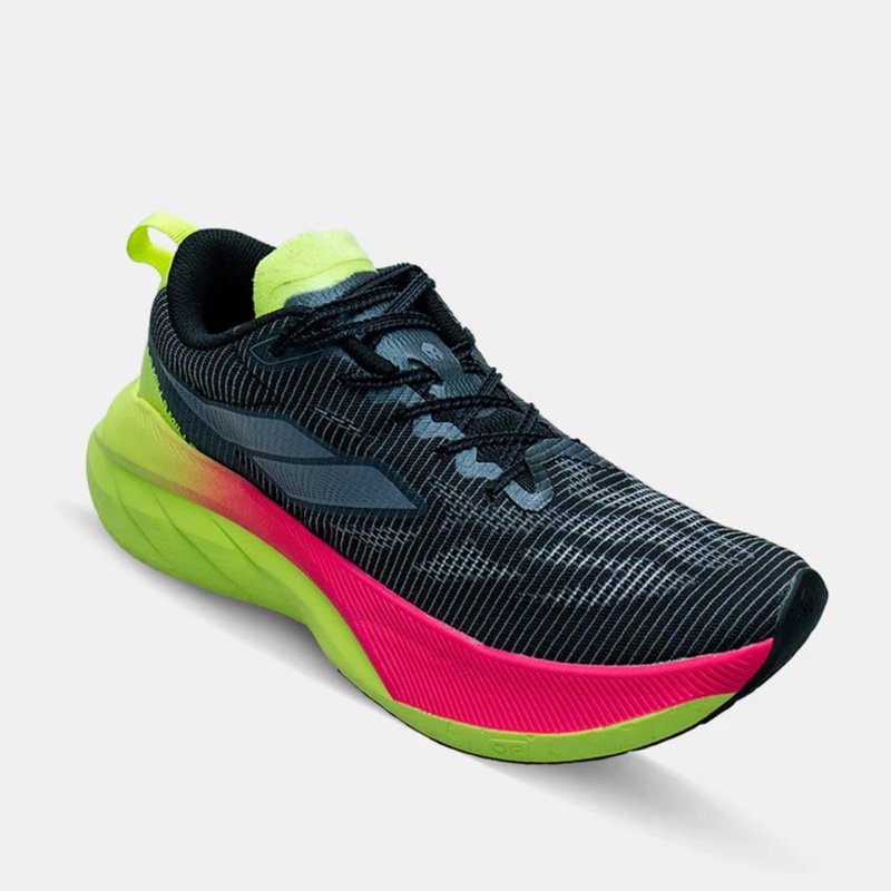 Jual Sepatu Lari Mills Enerstrike Blitz M2 Black - Neon Green - Magenta Original 9107103 - hoopspoint.com