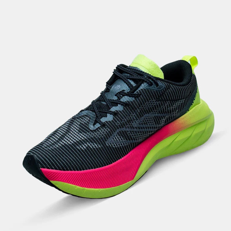 Jual Sepatu Lari Mills Enerstrike Blitz M2 Black - Neon Green - Magenta Original 9107103 - hoopspoint.com