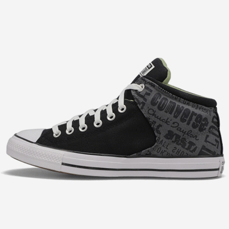 Jual Sepatu Sneakers Converse Chuck Taylor All Star High Street Logo Collage Black Grey Original A02820C - hoopspoint.com