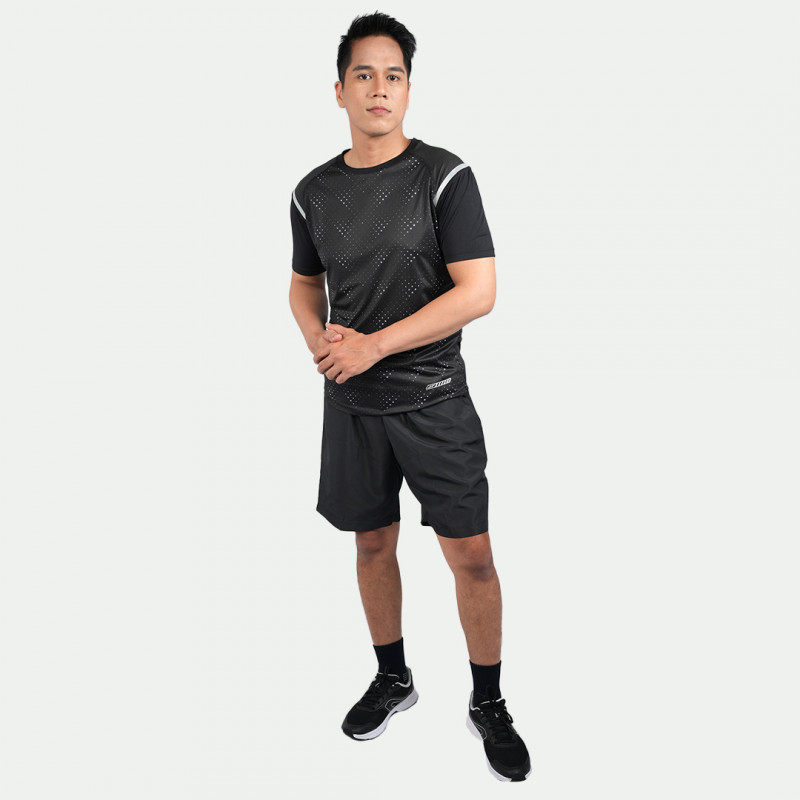 Jual Baju Lari Juaraga Active Jr Running Jersey Black Original Aab010002Bl - hoopspoint.com