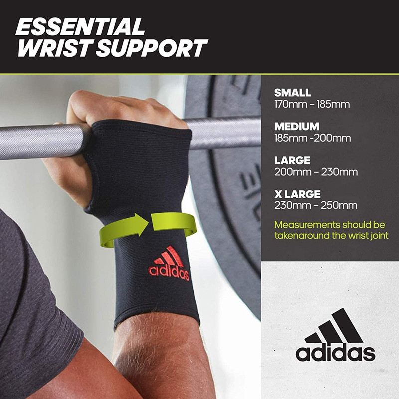 Jual Aksesoris Training Adidas Wrist Support (S) Black Original Adsu-12441Rd - hoopspoint.com