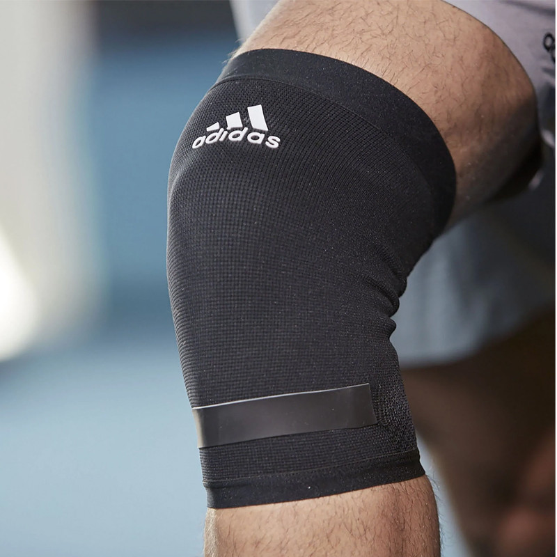 Jual Aksesoris Training Adidas Performance Climacool Knee Support (S) Black Original Adsu-13321 - hoopspoint.com