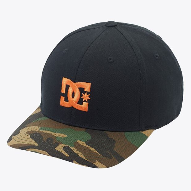 Jual Topi Sneakers Dc Shoes Dc Cap Star Seasonal Black Orange Original Adyha04088-Xkkn - hoopspoint.com