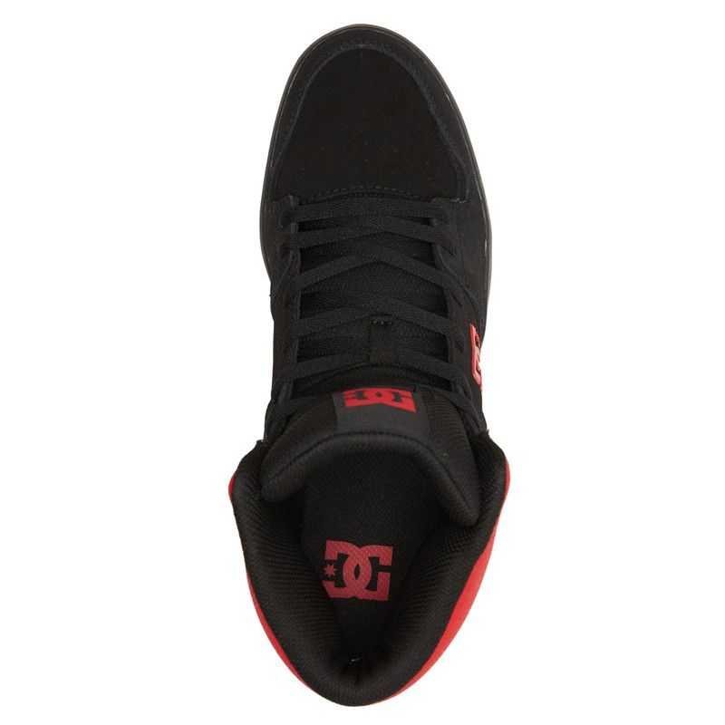 Jual Sepatu Sneakers Dc Shoes Cure High-Top Black Red Original Adys400072-Xkkr - hoopspoint.com