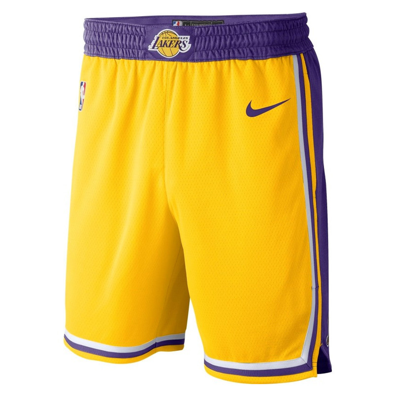 Jual Celana Basket Nike Los Angeles Lakers Icon Edition Swingman Shorts Yellow Original Aj5617-728 - hoopspoint.com
