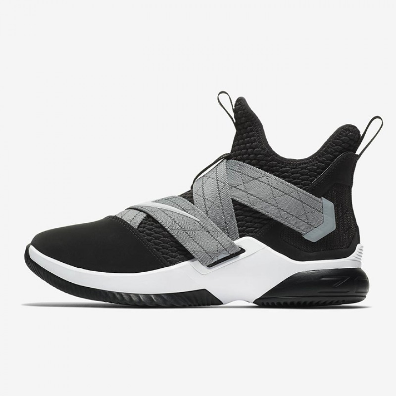 Jual Sepatu Basket Nike Lebron Soldier Xii Sfg Black Grey Original Ao4054-004 - hoopspoint.com