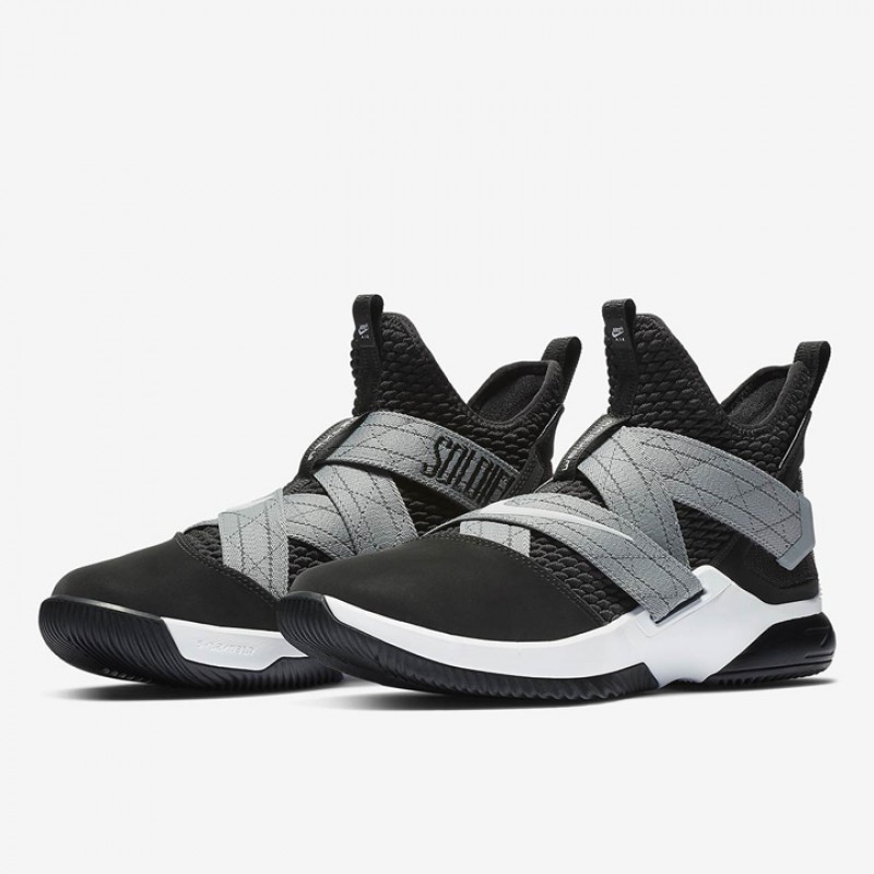 Jual Sepatu Basket Nike Lebron Soldier Xii Sfg Black Grey Original Ao4054-004 - hoopspoint.com