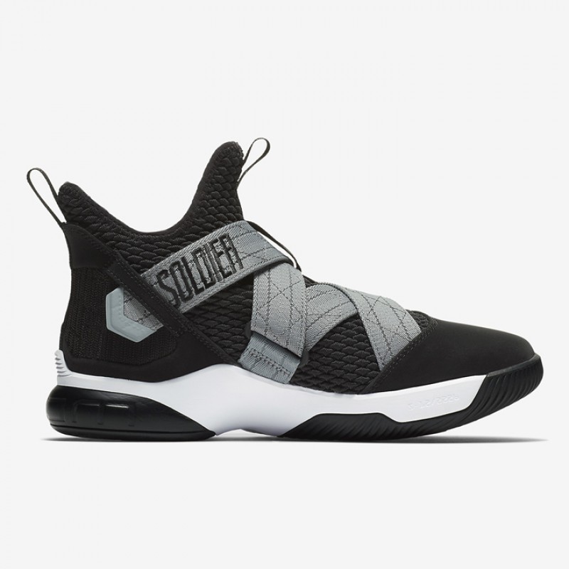 Jual Sepatu Basket Nike Lebron Soldier Xii Sfg Black Grey Original Ao4054-004 - hoopspoint.com